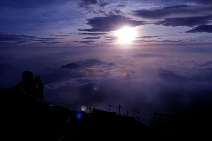 富士登山の写真